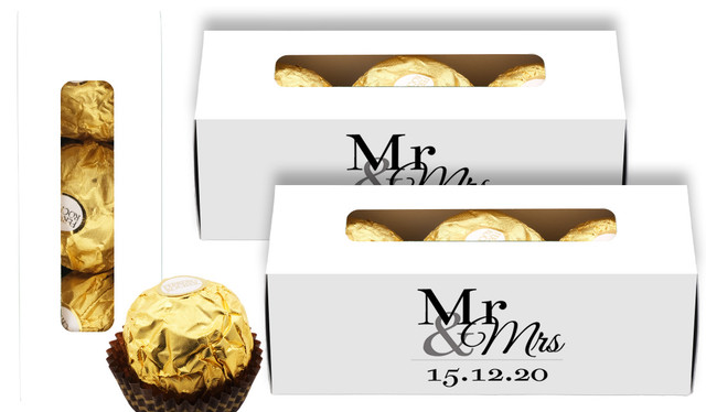 Mr And Mrs Announcement Custom Wedding Ferrero Rocher Gift Box