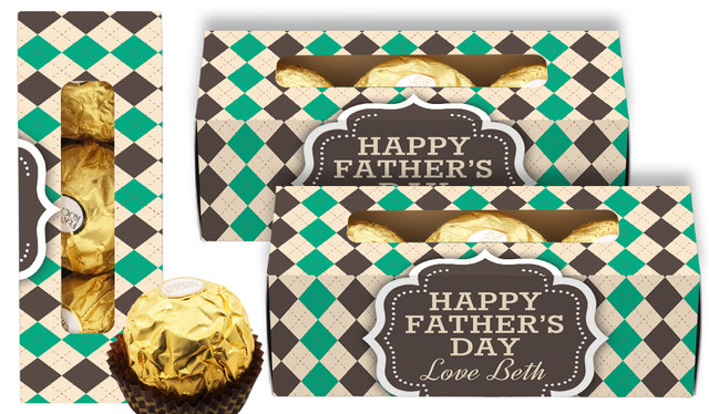 Argyle Fathers Day Personalised Ferrero Rocher Gift Box