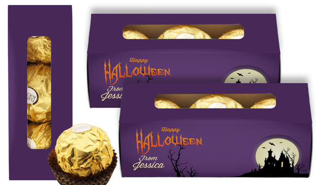 Creepy House Halloween Personalised Ferrero Rocher Gift Box