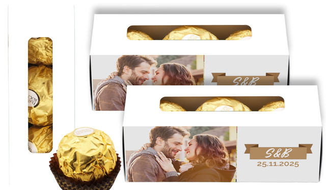 Banner Photo Custom Engagement Ferrero Rocher Gift Box