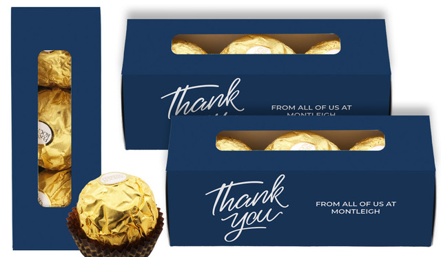 Navy Blue Thank You Ferrero Rocher Gift Box