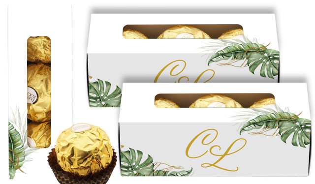 Tropical Palm Personalised Ferrero Rocher Gift Box