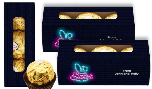 Neon Personalised Easter Ferrero Rocher Gift Box
