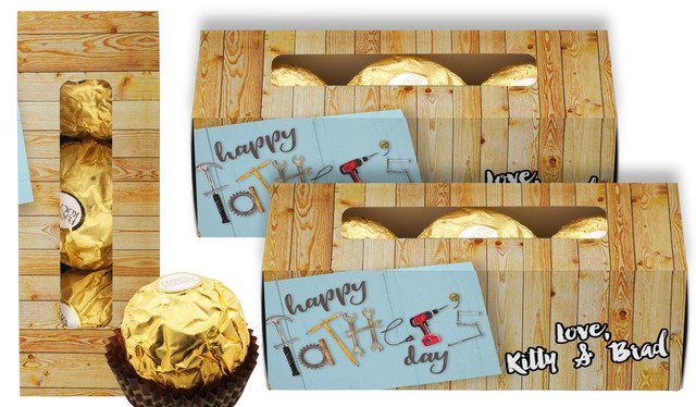 Dad's Toolbox Fathers Day Personalised Ferrero Rocher Gift Box