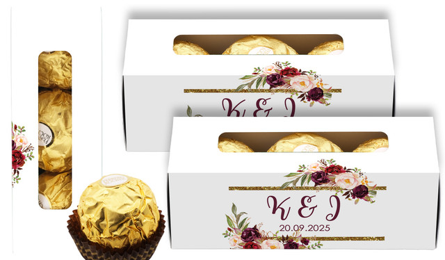 Masala Corners Wedding Personalised Ferrero Rocher Gift Box