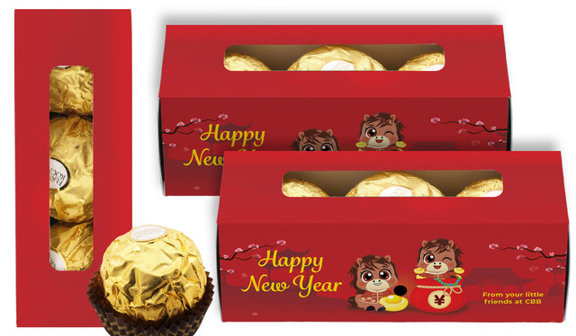 Cute Chinese New Year Personalised Ferrero Rocher Gift Box