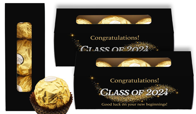 Gold Dust Graduation Personalised Ferrero Rocher Gift Box