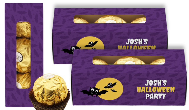 Bat Tombstone Personalised Halloween Ferrero Rocher Gift Box
