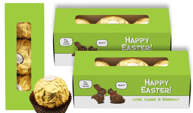 Chocolate Bunnies Personalised Easter Ferrero Rocher Gift Box