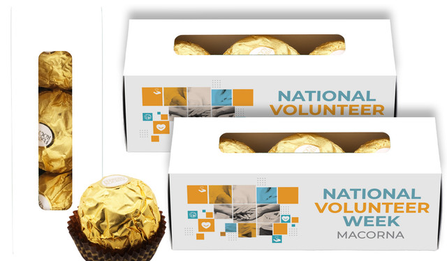 Company Colours Volunteer Week Ferrero Rocher Gift Box