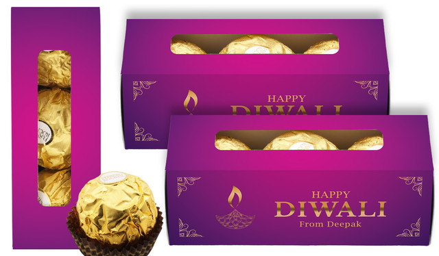 Purple Diwali Ferrero Rocher Gift Box