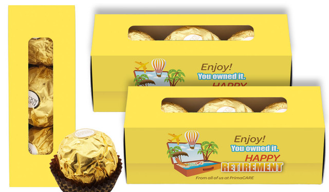 Suitcase Retirement Personalised Ferrero Rocher Gift Box