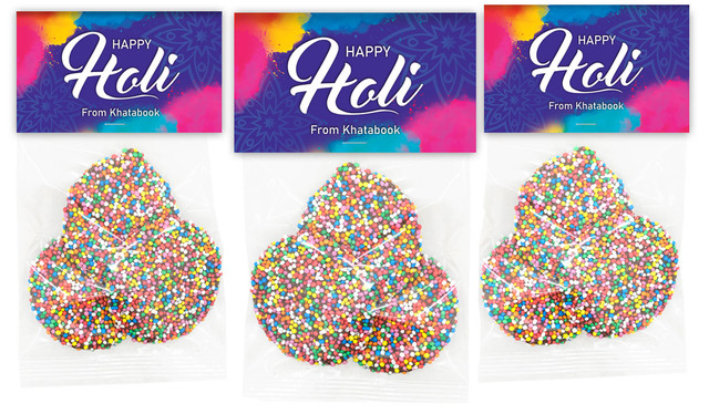 Purple Branded Holi Speckle Bag