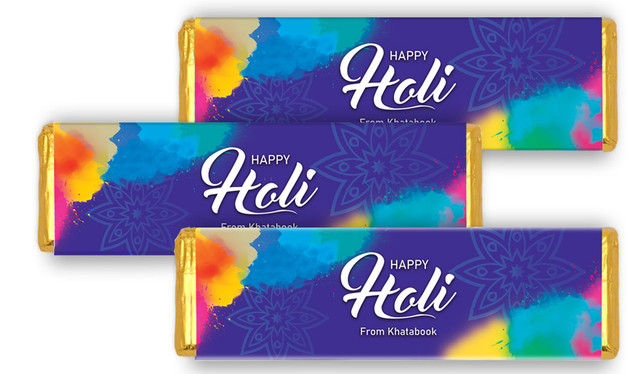 Purple Branded Holi Cadbury Chocolate Bar