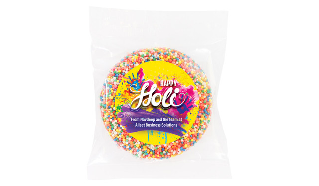 Yellow Branded Holi Chocolate Freckle