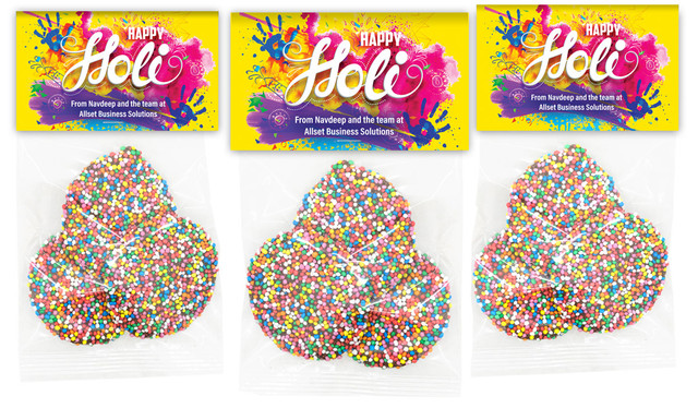 Yellow Branded Holi Speckle Bag
