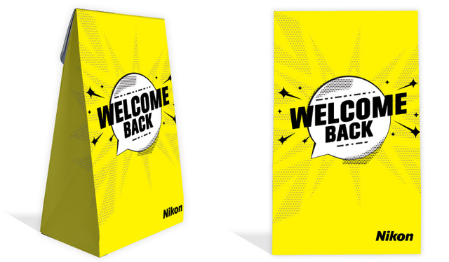 Starburst Welcome Back Personalised Gusset Favour Bag