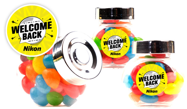 Starburst Welcome Back Personalised Mini Candy Jar