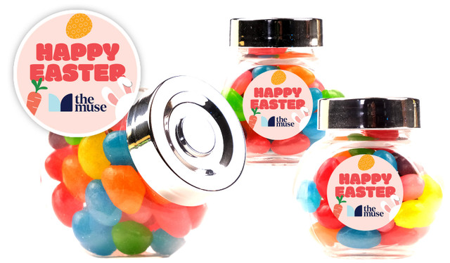 Lucky Pink Easter Custom Mini Candy Jar