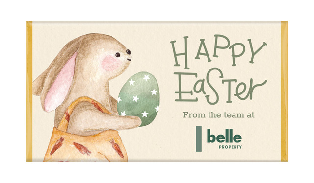Gift Giving Bunny Personalised Easter Chocolates