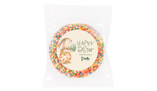 Gift Giving Bunny Personalised Easter Giant Chocolate Freckles