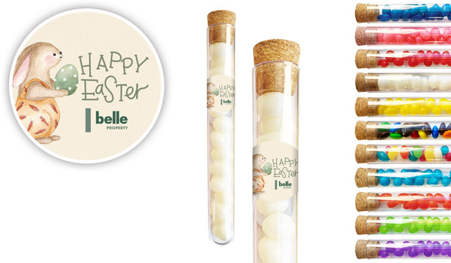 Gift Giving Bunny Easter Personalised Test Tubes
