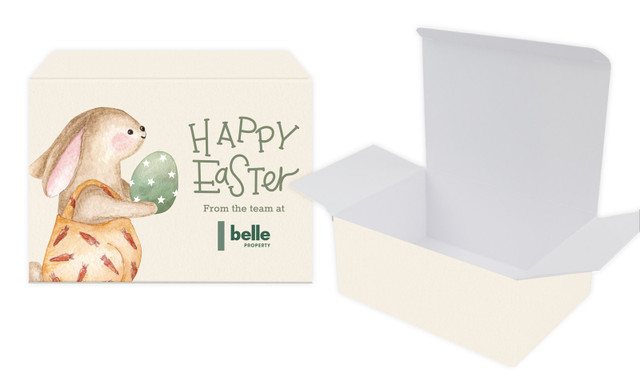 Gift Giving Bunny Personalised Tuck Gift Box