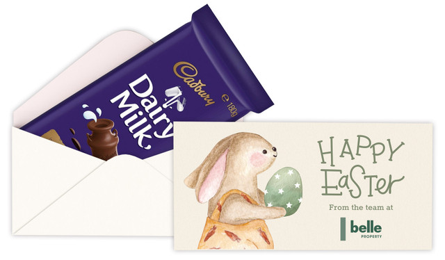 Gift Giving Bunny Personalised Cadbury Bar Box (Box Only)