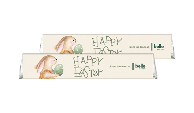 Gift Giving Bunny Personalised Toblerone Bar 50g