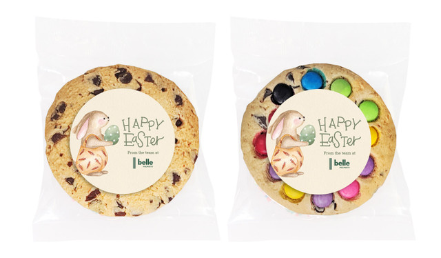Gift Giving Bunny Personalised Cookie