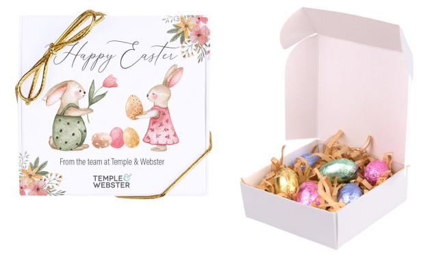 Furry Friends Personalised Easter Egg Nest Box