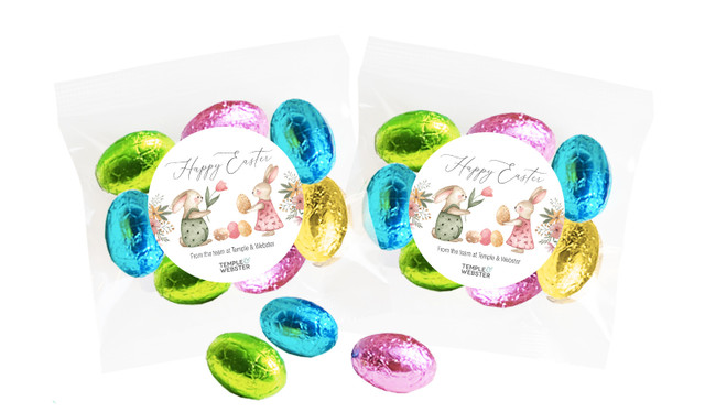 Furry Friends Personalised Bag Of Easter Eggs