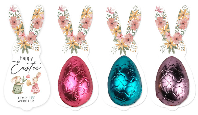 Furry Friends-Shape Card WIth Chocolate Half Egg