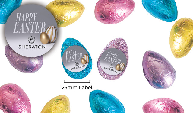 Elegant Eggs Personalised Chocolate Half Easter Eggs