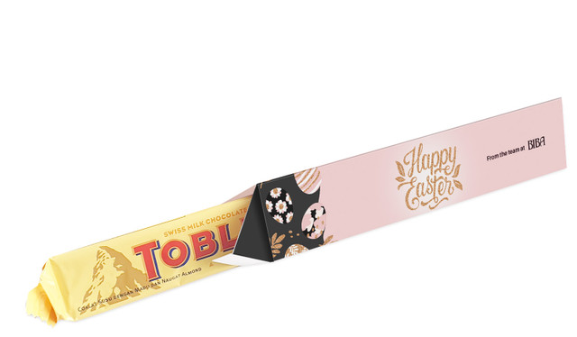 Blush And Copper Personalised Toblerone Bar Box
