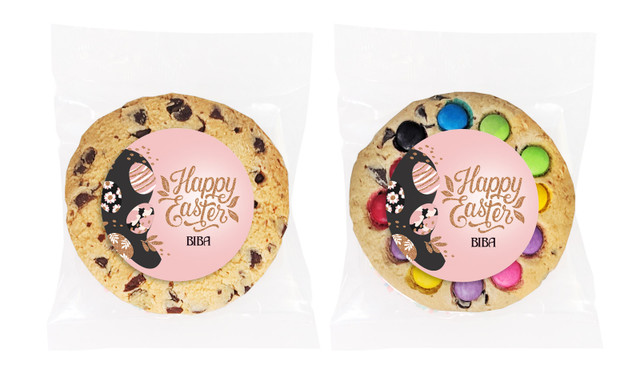 Blush And Copper Personalised Cookie
