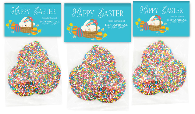 Blue Bunny Basket Personalised Easter Speckle Bag