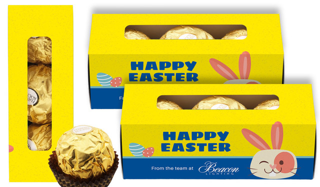 Block Colour Personalised Easter Ferrero Rocher Gift Box