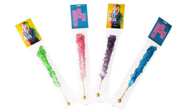 Assorted Rock Candy Crystal Sticks With Topper - Vegan & Gluten-Free