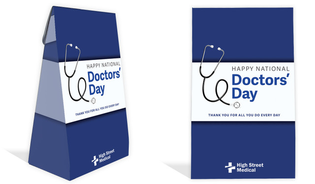 National Doctors Day Personalised Gusset Favour Bag