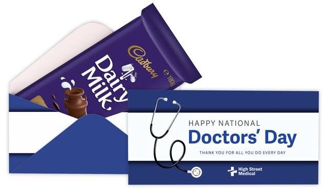 National Doctors Day Personalised Cadbury Bar Box (Box Only)