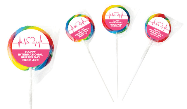 Heart Rate International Nurses Day Personalised Lollipops