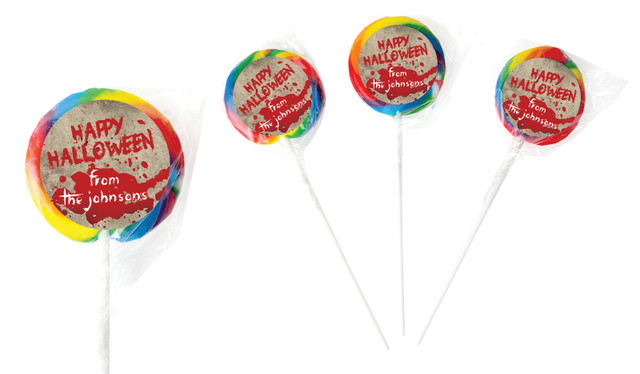 Blood Splatter Halloween Personalised Lollipops