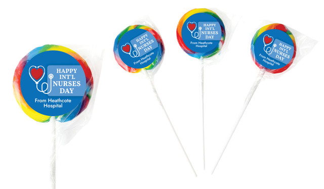 Heart Stethoscope International Nurses Day Personalised Lollipops