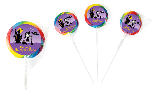 Little Witch Halloween Personalised Lollipops