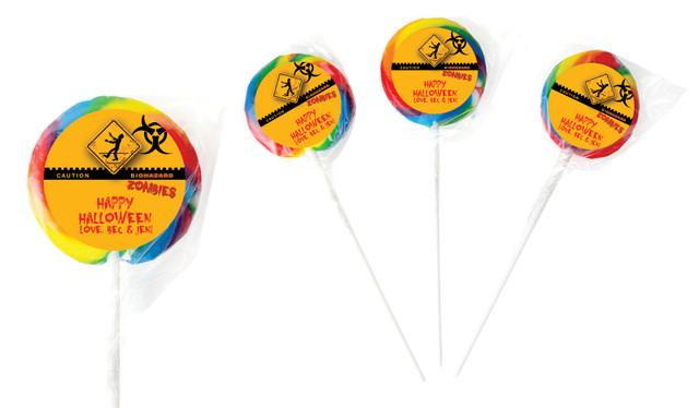 Zombie Apocalypse Personalised Halloween Lollipops