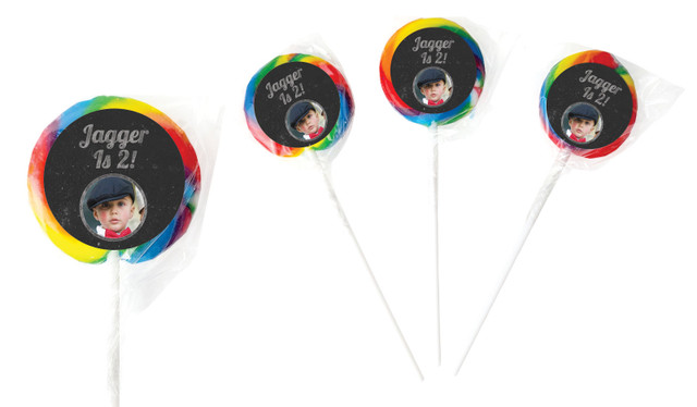 Chalkboard Photo On Ivory Lollipop