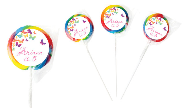 Butterflies Personalised Lollipops - Australia's #1 Kids Party Supplies