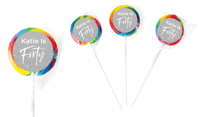 40th Birthday Personalised Birthday Lollipops