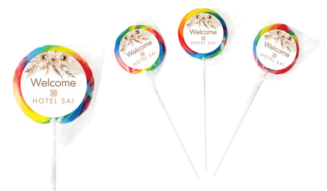 Boho Hospitality Branded Lollipops